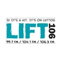 Lift 106 106.3 logo